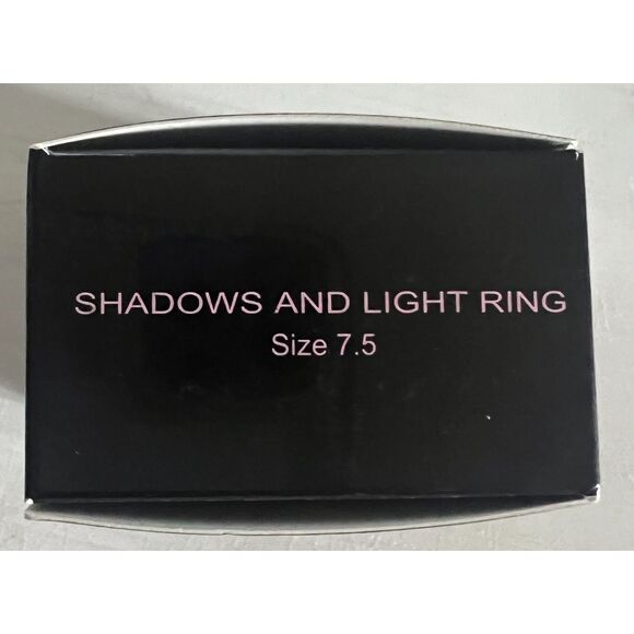 Large Statement Black/Clear Rhinestones "Shadows and Light Ring" by Mark | NIB - Picture 4 of 4